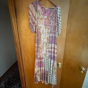 Spell Pink and Cream Patchwork Renew Dress